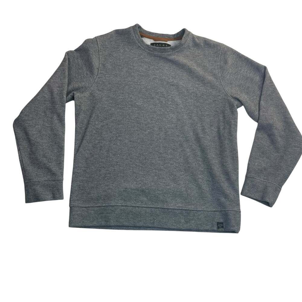 Jachs New York Gray Textured Crewneck Sweatshirt Size M